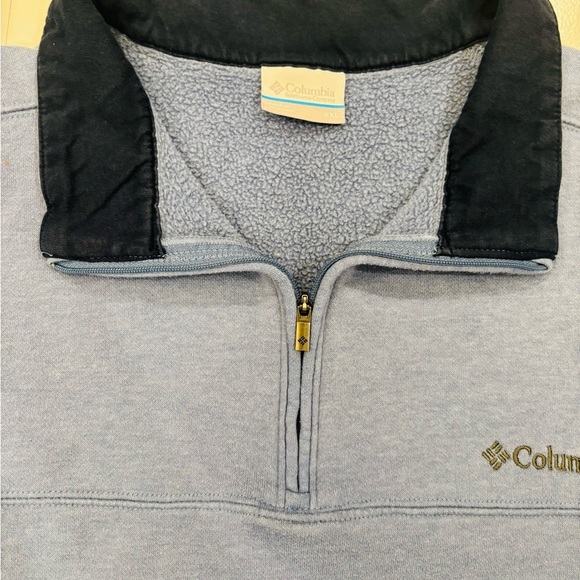 Columbia Blue and Black Quarter-Zip Pullover size XXL - Picture 3 of 9